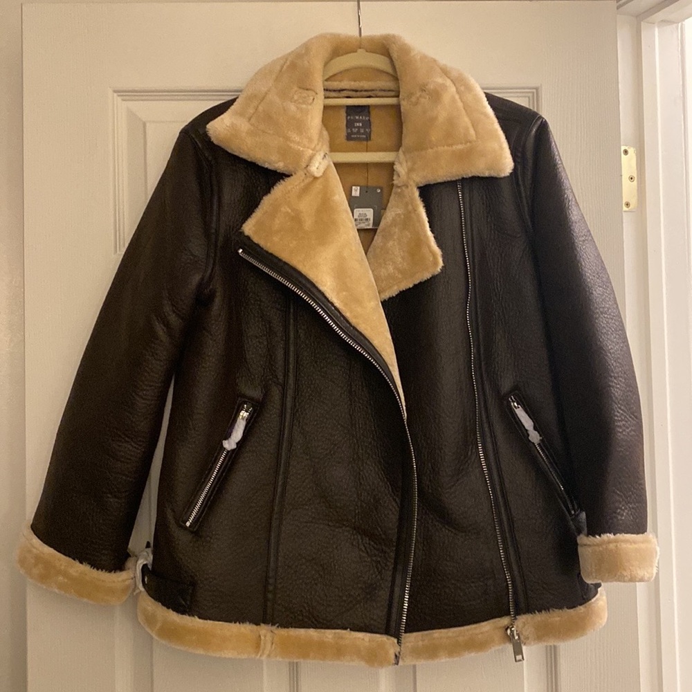 Brand new Faux shearling coat!